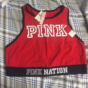 VS PINK Red Pink Nation Bra